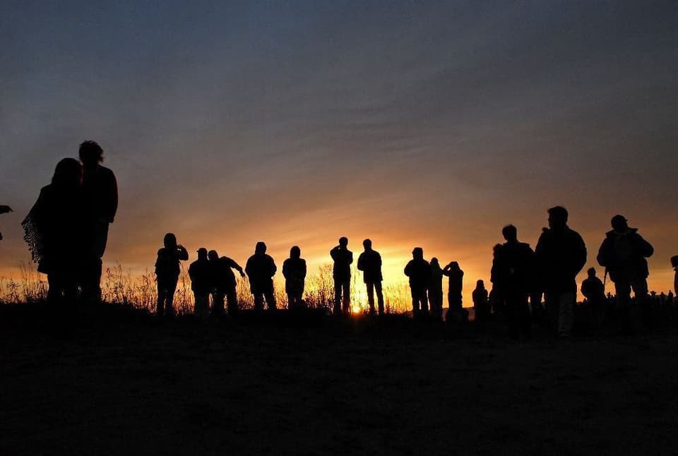 御所市 葛城山頂 初日の出