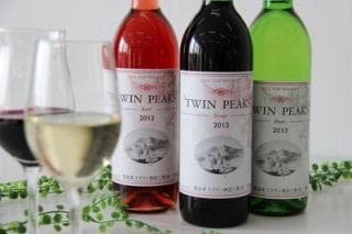 つくば産ぶどう100%ワイン「TWIN PEAKS」