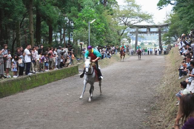須賀神社の馬駆け